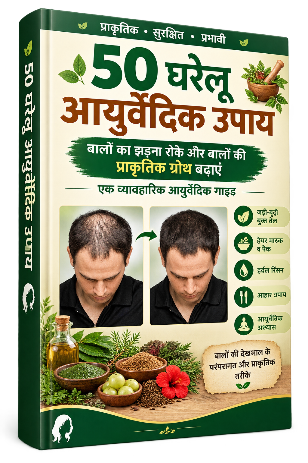 Cover of the eBook 50 घरेलू आयुर्वेदिक उपाय — एक व्यावहारिक आयुर्वेदिक गाइड